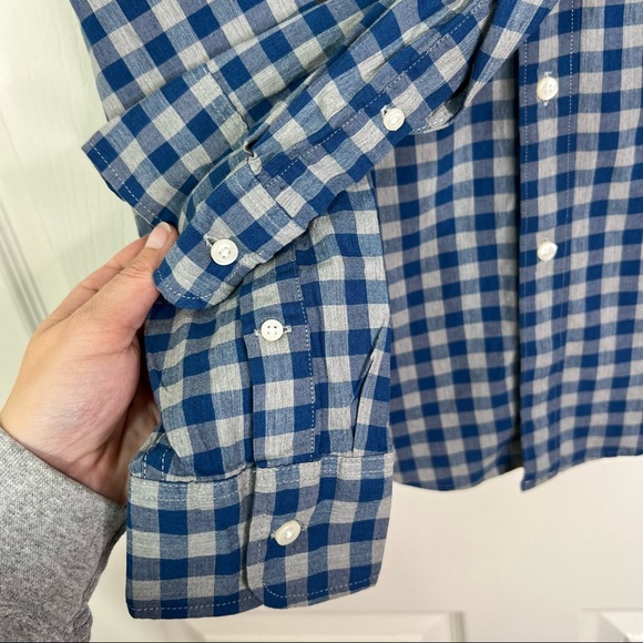 J. Crew Men’s Shirtings Classic Stretch Plaid Long Sleeve Button Down Shirt Sz S - Picture 4 of 11